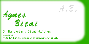 agnes bitai business card